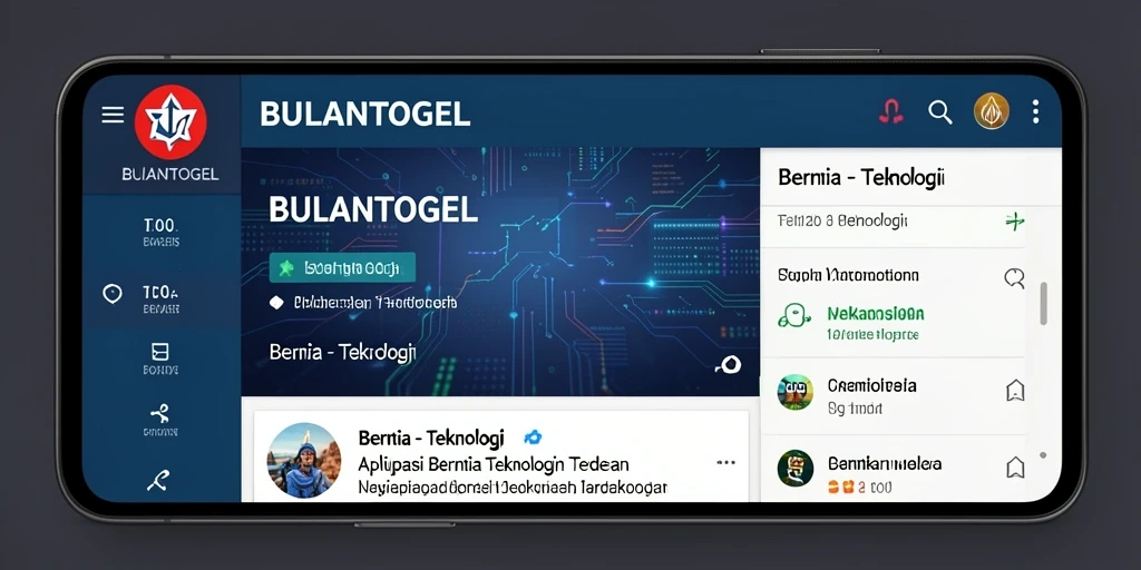 Tampilan antarmuka BULANTOGEL yang modern dan informatif.