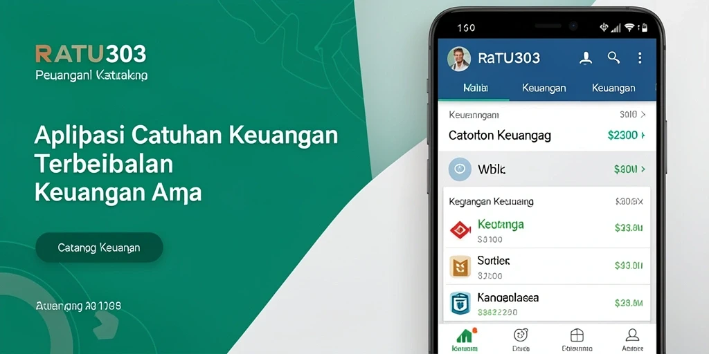 Tampilan antarmuka RATU303 yang menarik dengan fitur Catatan Keuangan.
