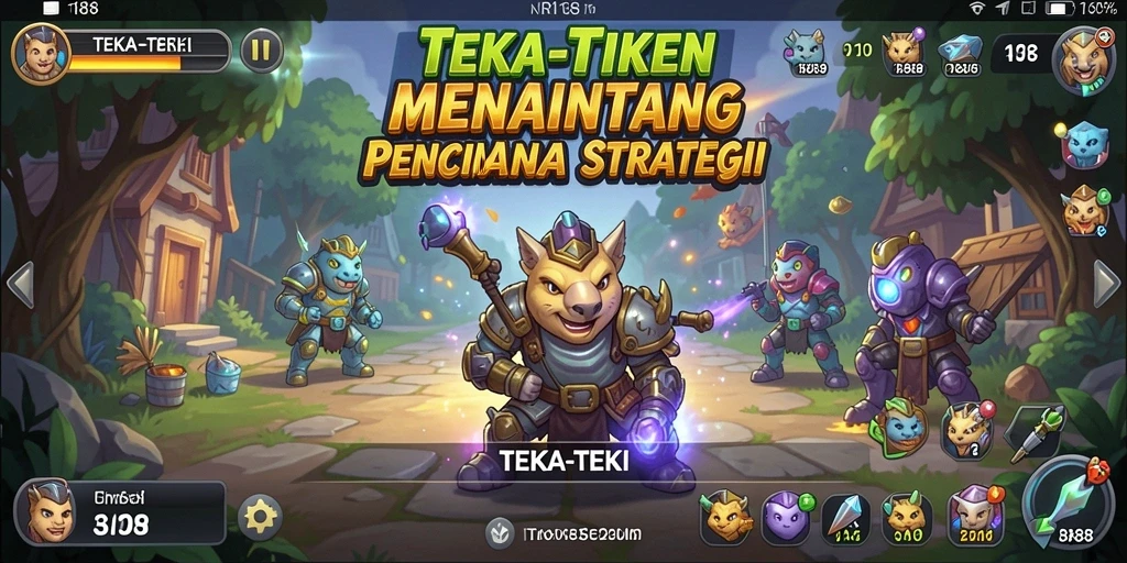 Tampilan antarmuka permainan Teka-Teki RI188 yang menarik.