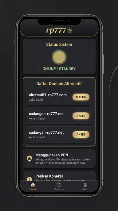 Tampilan link alternatif rp777
