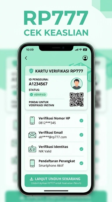 Tampilan kanal resmi rp777
